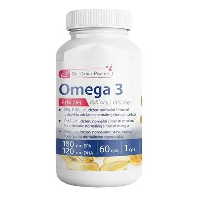 Dr.Candy Pharma Omega 3 Rybí olej cps.60x1000mg