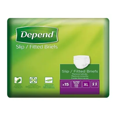 Depend Slip Super Plus inkontinenční kalhotky vel.XL 15ks