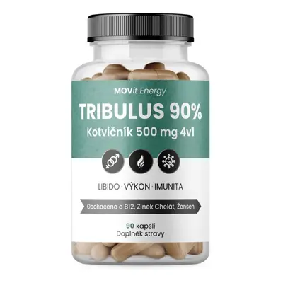 MOVit TRIBULUS 90% Kotvičník 500mg 4v1 90 kapslí