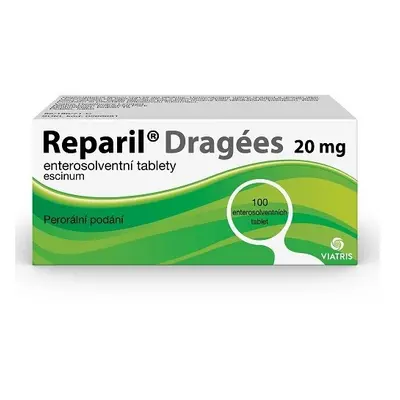 REPARIL- DRAGÉES 20MG TBL ENT 100