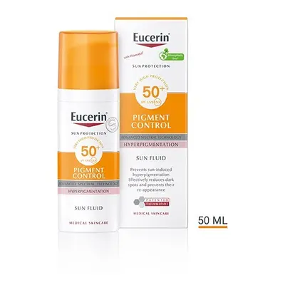 EUCERIN SUN Emulze na opalování na obličej s depigmentačním účinkem Pigment Control SPF 50+ 50 m