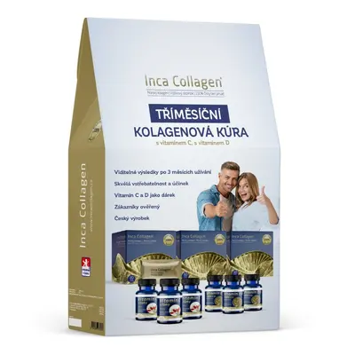 Inca Collagen Tříměsíční kolagenová kúra s vitamínem C a vitamínem D