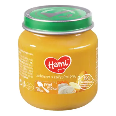 Hami Zelenina s kuřec.prsy první lžička 125g 4M+