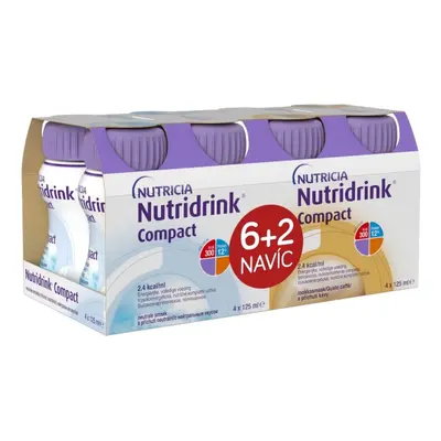 Nutridrink Compact 6+2 s příchutí neutral-káva 8x125ml