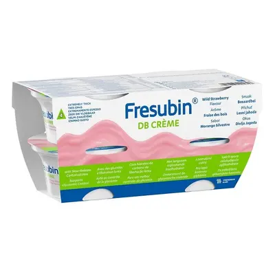 FRESUBIN DB CREME PŘÍCHUŤ LESNÍ JAHODA POR SOL 4X200G