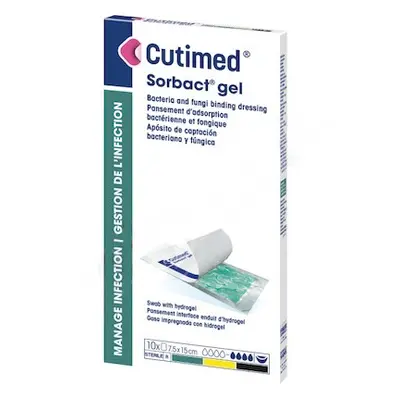 CUTIMED SORBACT GEL 7,5XCMX15CM ANTIMIKROBIÁLNÍ KRYTÍ SORBACT S HYDROG