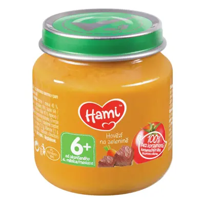 Hami Hovězí na zelenině 125g 6M+