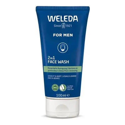 WELEDA For Men 2v1 čisticí gel na obličej a vousy BIO 100ml