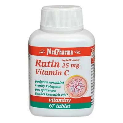 MedPharma Rutin 25mg a vitamin C tbl.67