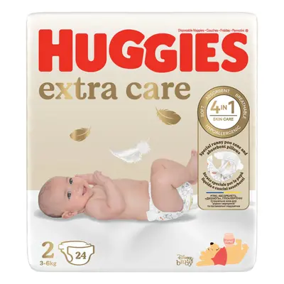 HUGGIES extra care 2 3-6kg 24ks