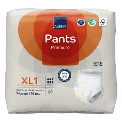 ABENA PANTS PREMIUM XL1 KALHOTKY ABSORPČNÍ NAVLÉKACÍ, PRODYŠNÉ, BOKY 130-1