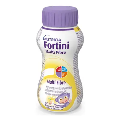 Fortini pro děti, roztok s vlákninou, banánový, 1x200ml POR SOL 1X200ML