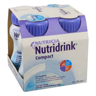 NUTRIDRINK COMPACT S PŘÍCHUTÍ NEUTRÁLNÍ POR SOL 4X125ML