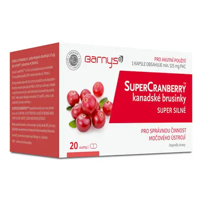 Barnys SuperCranberry kanadské brusinky cps.20