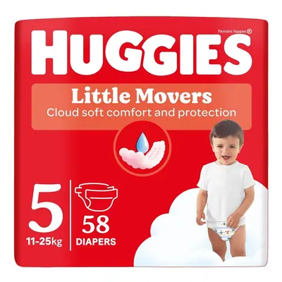 HUGGIES Little Movers 5 11-25kg 58ks