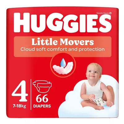 HUGGIES Little Movers 4 7-18kg 66ks