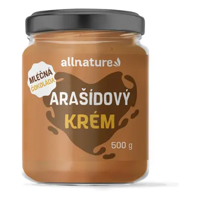 Allnature Arašídový krém mléčná čokoláda 500g