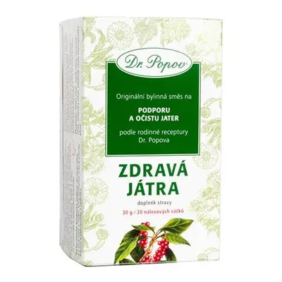 Dr.Popov Čaj Zdravá játra 20x1.5g