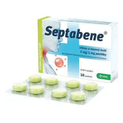 SEPTABENE CITRON A BEZOVÝ KVĚT 3MG/1MG PAS 16