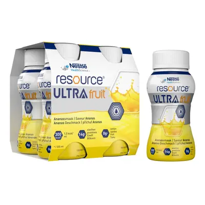 RESOURCE ULTRA FRUIT ANANAS perorální roztok 4X200ML