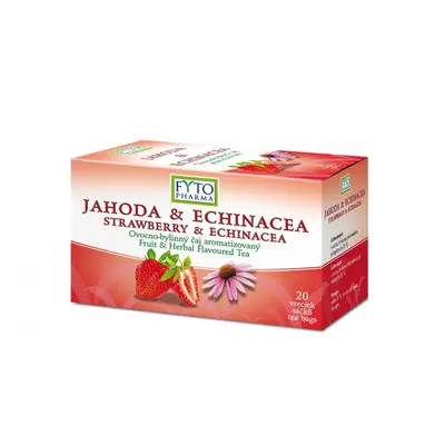 Ovocno-bylinný čaj Jahoda +Echin. 20x2g Fytopharma