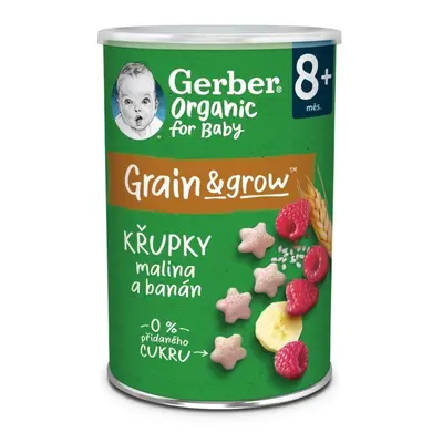 Gerber Křupky s malinou a banánem BIO 35g