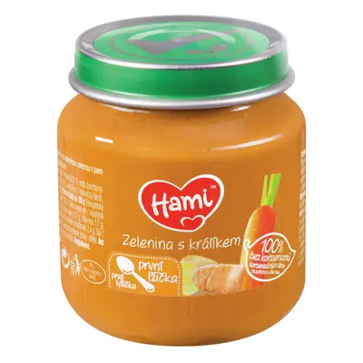 Hami Zelenina s králíkem první lžička 125g 4M+