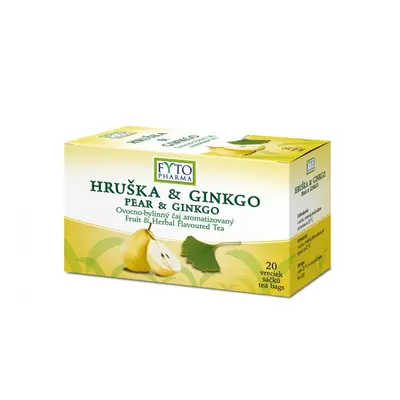 Ovocno-bylinný čaj Hruška +Ginkgo 20x2g Fytopharma