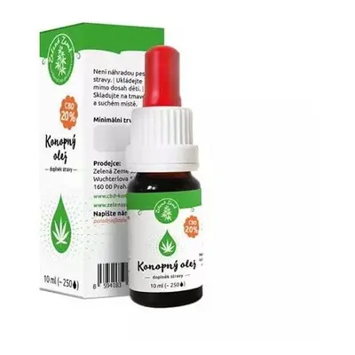 Zelená Země CBD Konopný olej s CBD 20% 10 ml