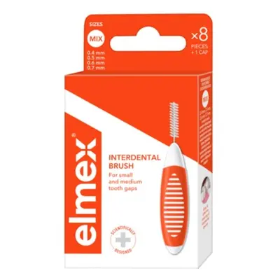 Elmex mezizubní kartáčky mix 0.4mm-0.7mm 8ks