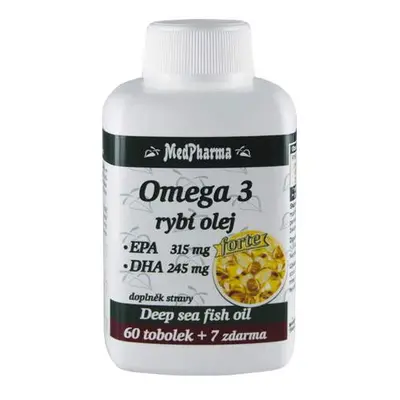 MedPharma Omega 3 rybí olej Forte tob.67