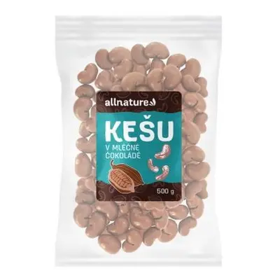 Allnature Kešu v mléčné čokoládě 500g