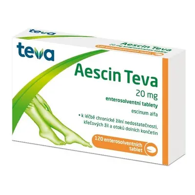 AESCIN TEVA 20MG TBL ENT 120