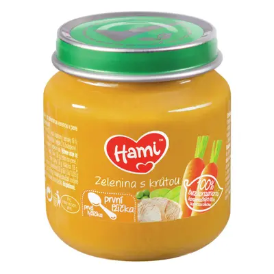 Hami Zelenina s krůtou první lžička 125g 4M+