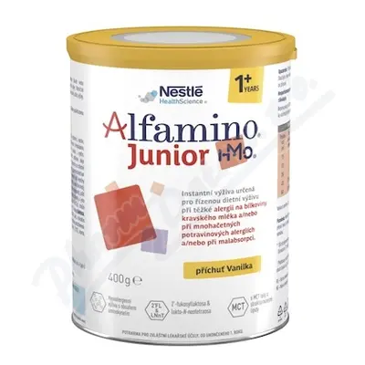 ALFAMINO JUNIOR HMO PŘÍCHUŤ VANILKA POR PLV SOL 2X400G