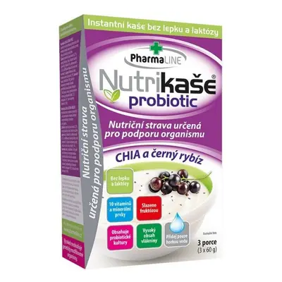 Nutrikaše probiotic CHIA a černý rybíz 3x60g