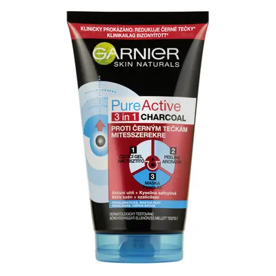 Garnier Pure Active čistící gel, peeling a maska proti černým tečkám 150ml