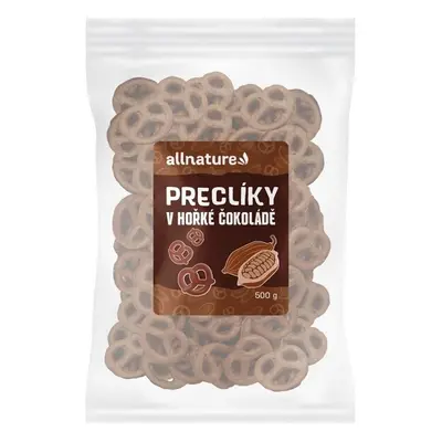 Allnature Preclíky v hořké čokoládě 500g