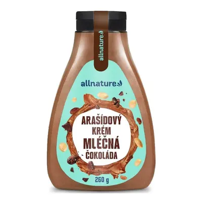 Allnature Arašídový krém mléčná čokoláda 260g