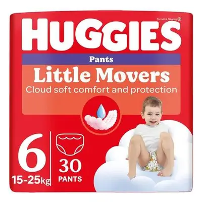 HUGGIES Little Movers Pants 6 15-25kg 30ks