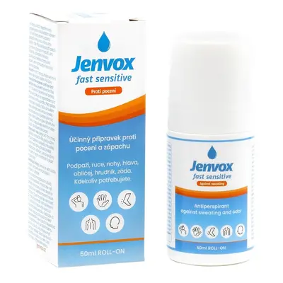 Jenvox Fast Sensitive pocení a zápach roll-on 50ml