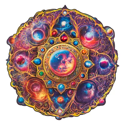 Dřevěné puzzle UNIDRAGON Mandala Space Dreams 350ks