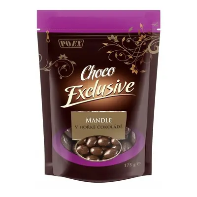 POEX Choco Exclusive Mandle v hořké čokoládě 175g