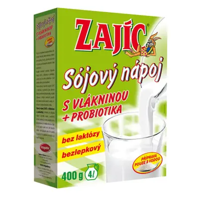 Sójový nápoj Zajíc s vlákninou 400g