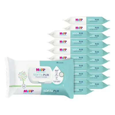 HiPP BABYSANFT Soft&Pur vlhčené ubrousky 18x48ks