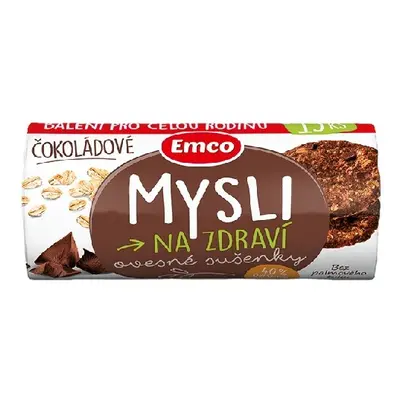 EMCO Mysli na zdraví Ovesné sušenky čokoládové 15ks