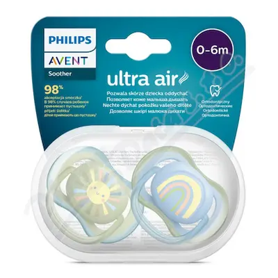 Philips AVENT Šidít.Ultra air 0-6m chlap./obr.2ks