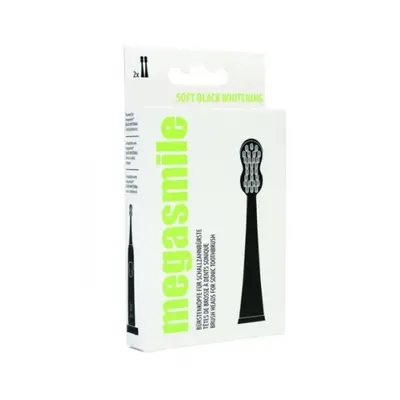 Megasmile Sonic Black Whitening náhr.hlav.2ks SOFT