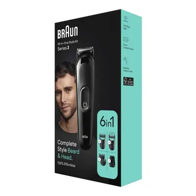 Braun Series 3 3410 Black zastřihovač a holicí strojek