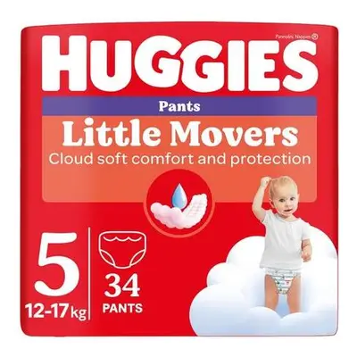 HUGGIES Little Movers Pants 5 12-17kg 34ks